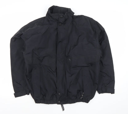 Boys UK Size L Trimark Black Windbreaker Coat