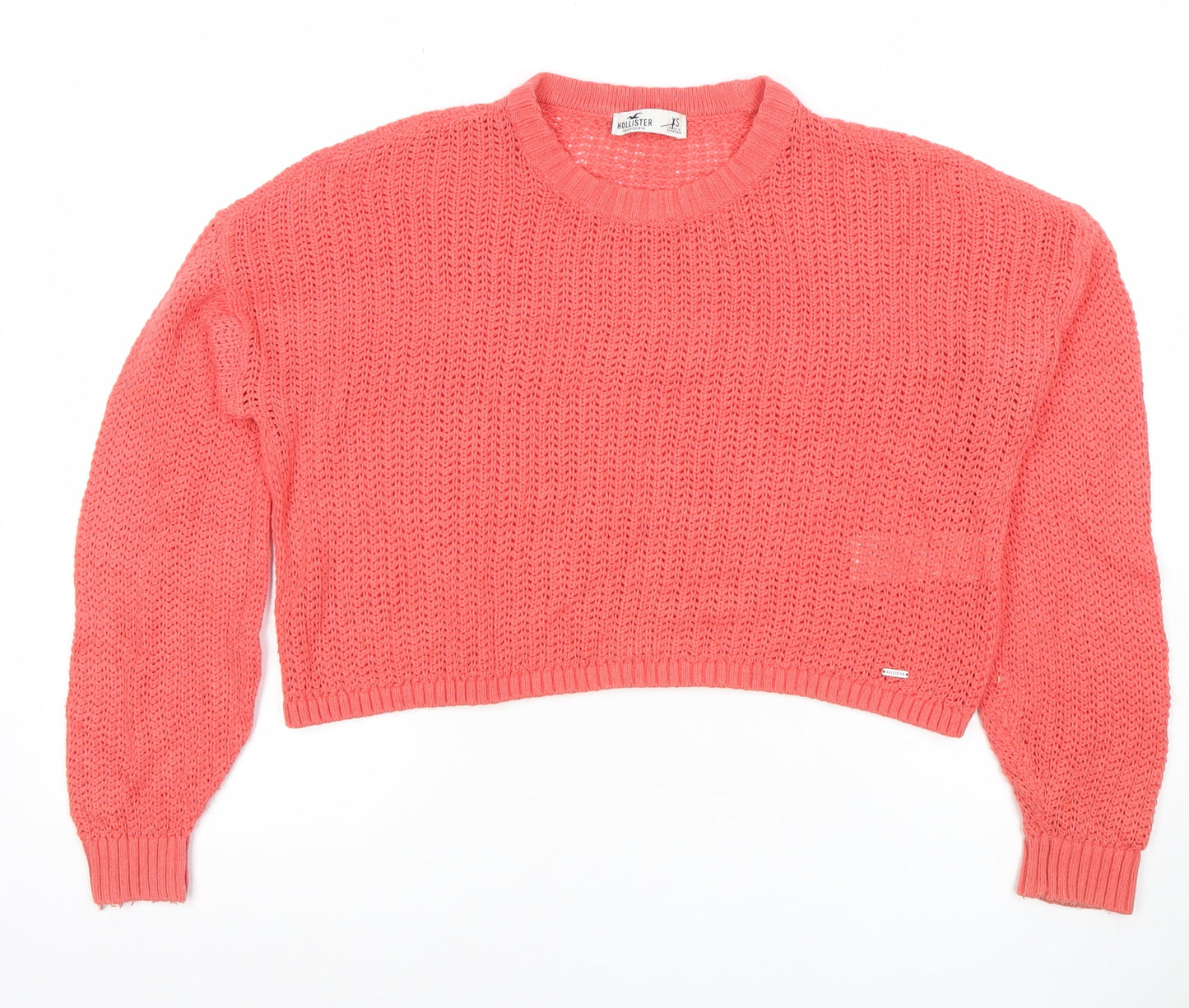 Womens UK Size XS Hollister Pink Pullover Jumper