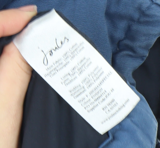 Womens UK Size XS Joules Blue Puffer Jacket