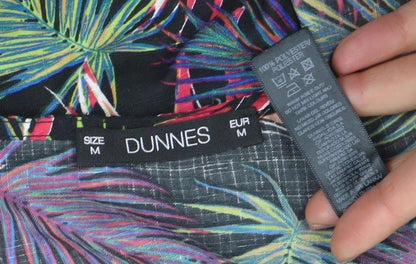 Dunnes Women’s Multicoloured Tropical V-Neck Sleeveless Fit & Flare Dress Size M