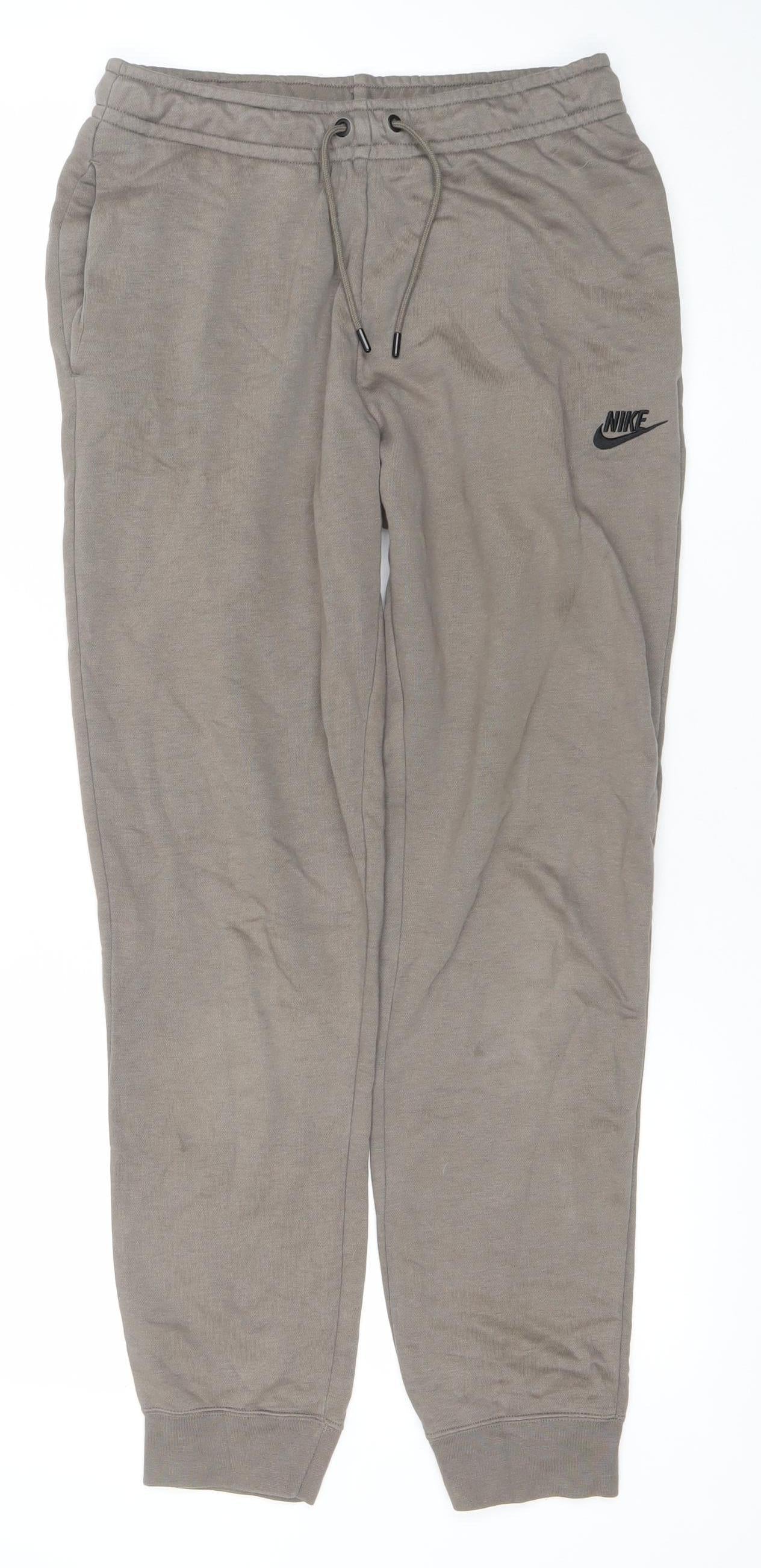 Mens UK Size S Nike Regular Fit Jogger Brown Trousers
