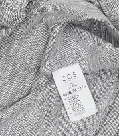 Womens UK Size S COS Grey Basic T-Shirt