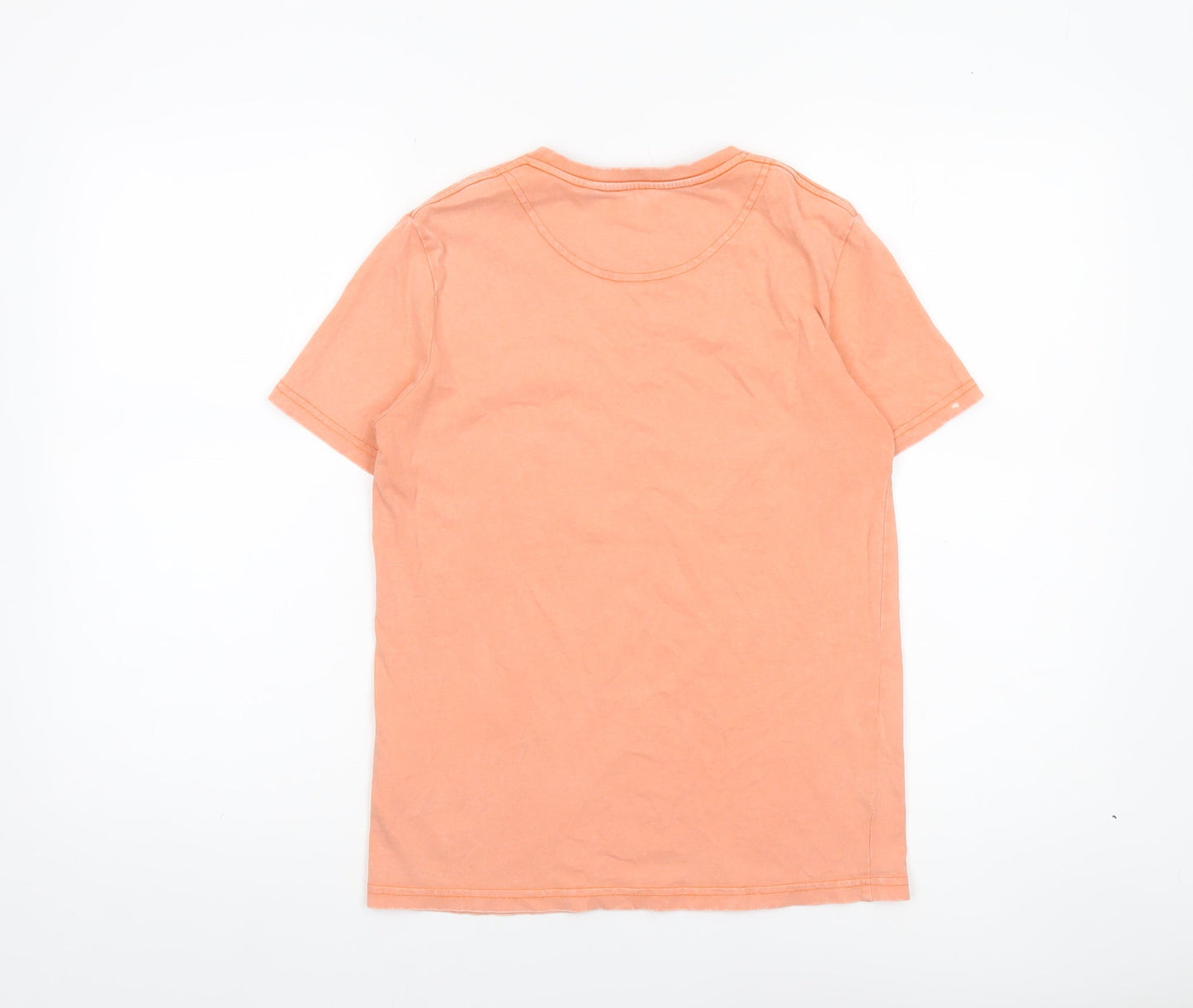 Henri Lloyd Boys Red Orange 12-13 Years Cotton Graphic T-Shirt