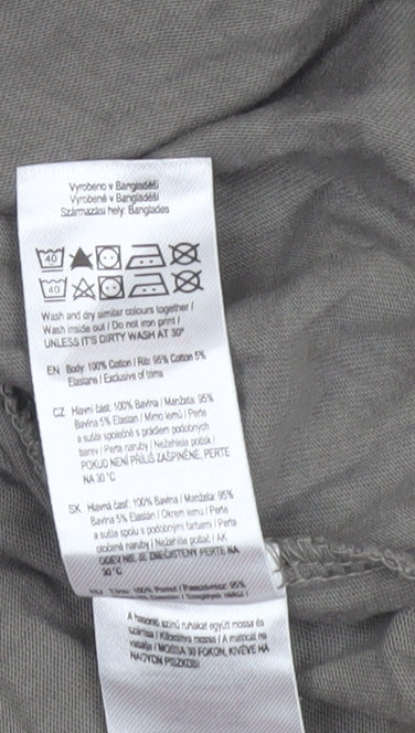 Rolling Stones Men's Grey Short Sleeve Band T-Shirt Size S