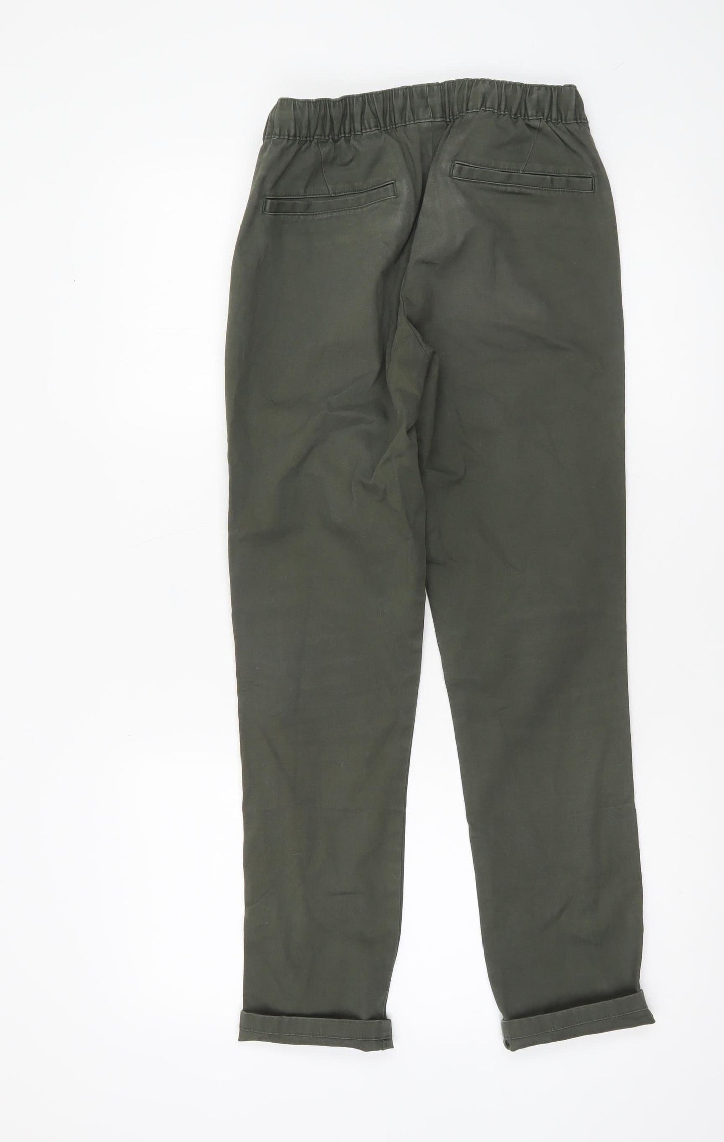 Womens UK Size L ASOS Regular Fit Chino Green Trousers