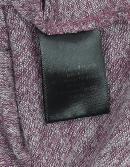 Womens UK Size S Cable & Gauge Purple Basic T-Shirt