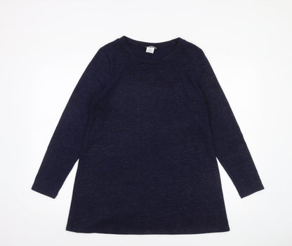 Womens UK Size M Kim & Co Blue Tunic Blouse
