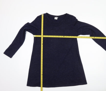 Womens UK Size M Kim & Co Blue Tunic Blouse