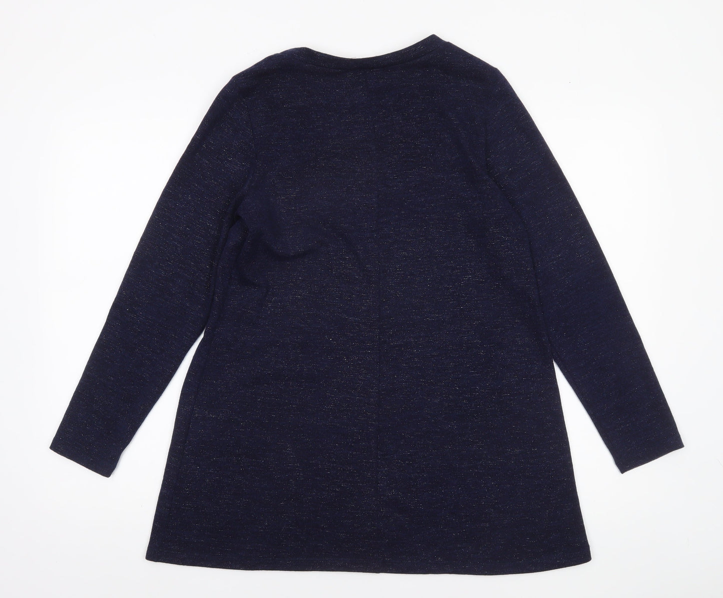 Womens UK Size M Kim & Co Blue Tunic Blouse