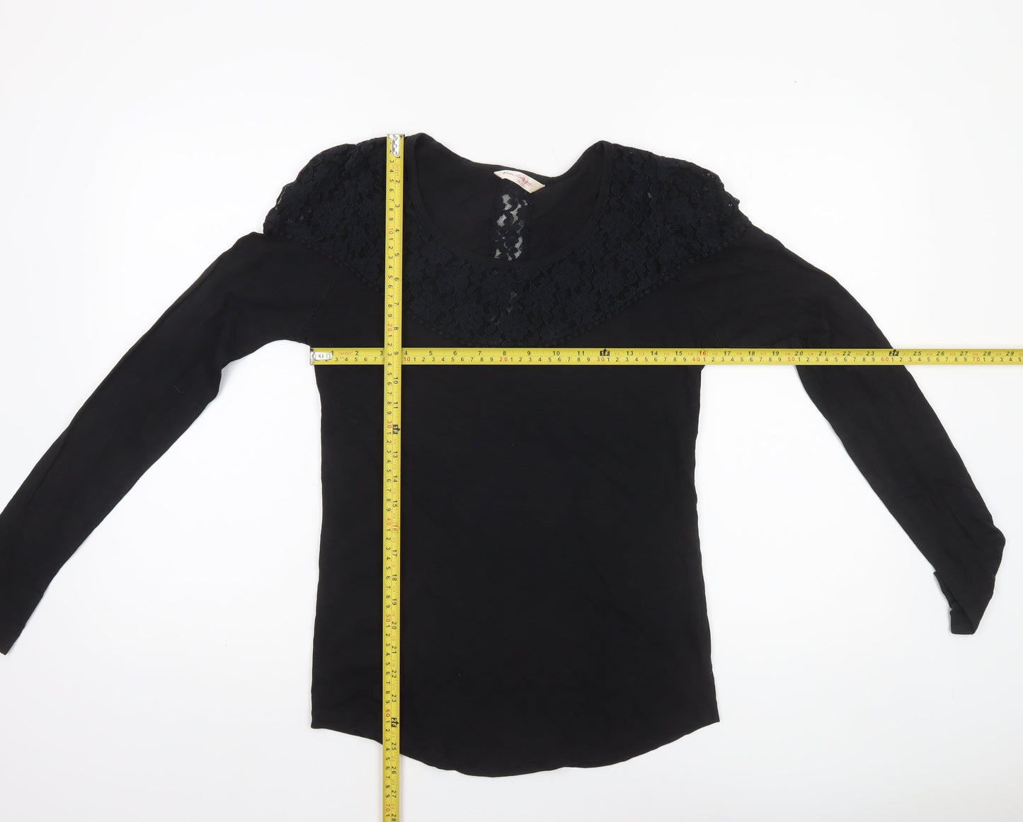 Womens UK Size 14 Miss Selfridge Black Basic Blouse