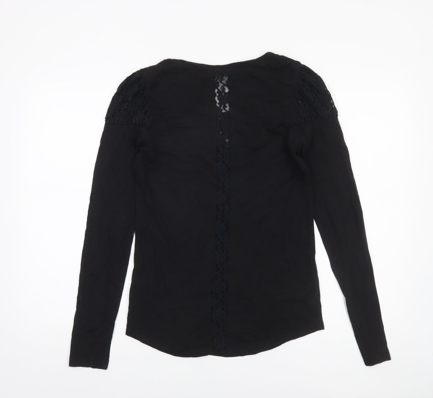 Womens UK Size 14 Miss Selfridge Black Basic Blouse