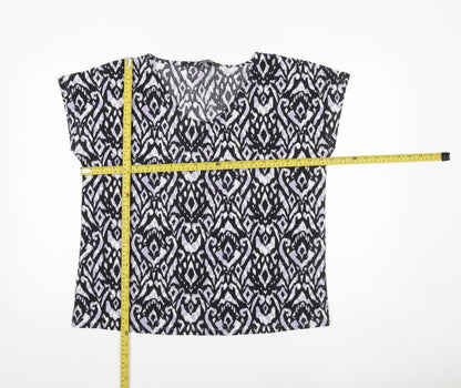 Bonmarché Women's Multicoloured Geometric Blouse Size 14