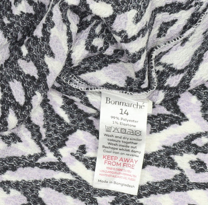 Bonmarché Women's Multicoloured Geometric Blouse Size 14