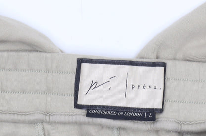 Womens UK Size L Prévu Regular Fit Jogger Beige Trousers