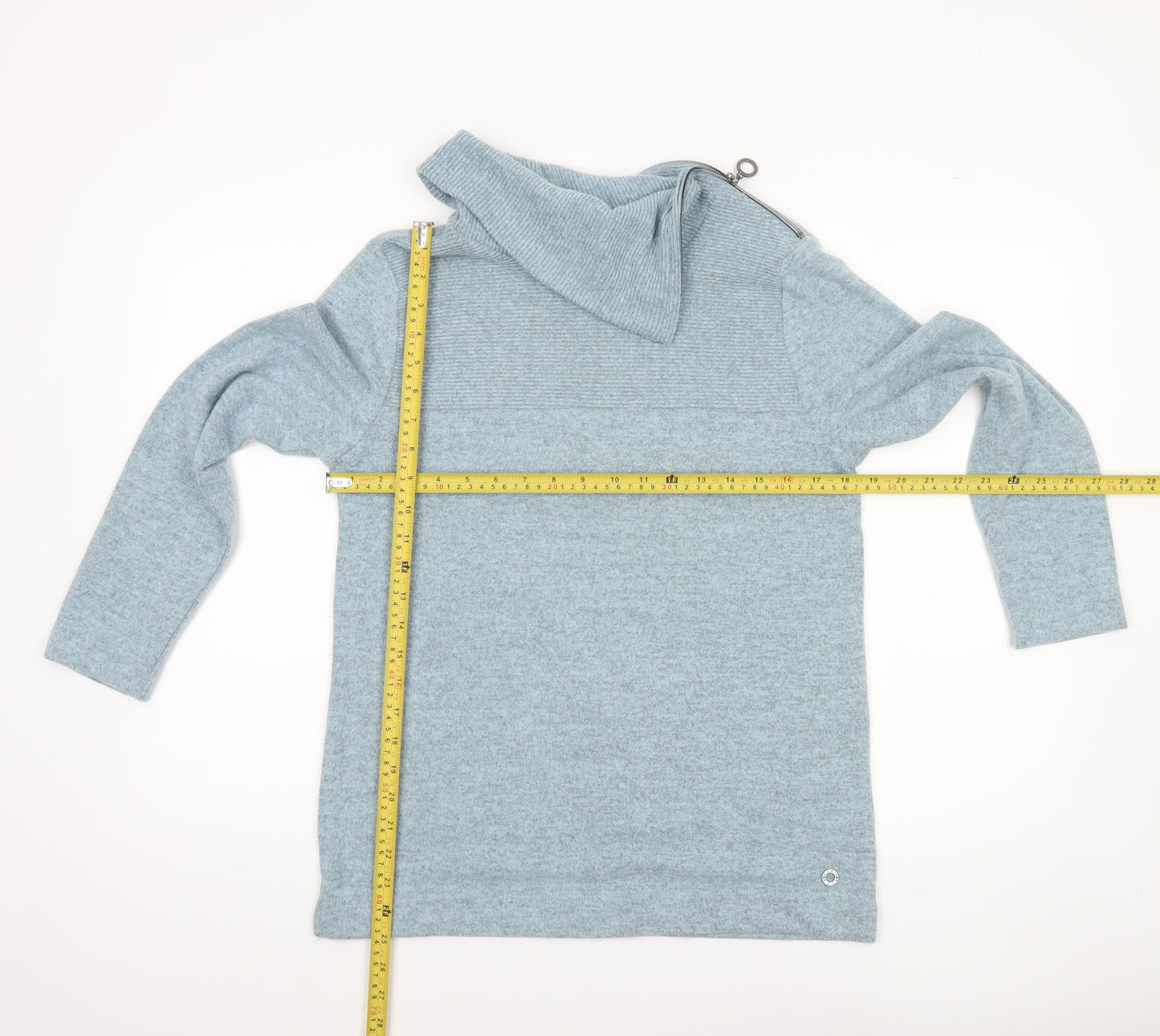 Womens UK Size 10 VIZ-A-VIZ Blue Pullover Jumper