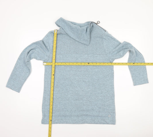Womens UK Size 10 VIZ-A-VIZ Blue Pullover Jumper