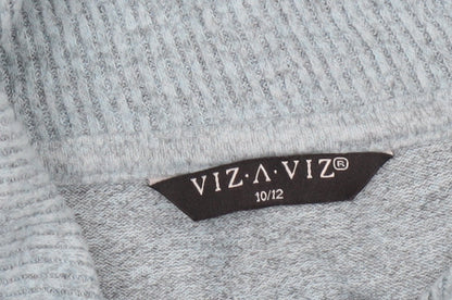 Womens UK Size 10 VIZ-A-VIZ Blue Pullover Jumper