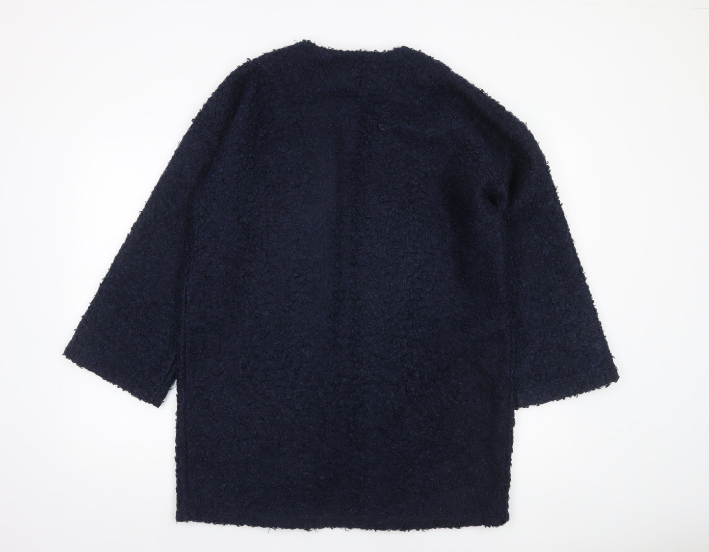 Tu Women Blue Size 10 Open Front Coatigan