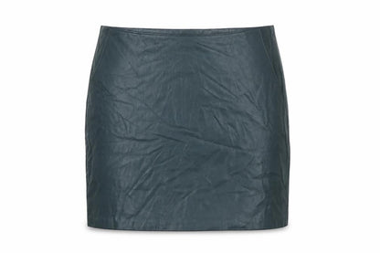 Womens UK Size 12 Pull & Bear Straight & Pencil Faux Leather Skirt