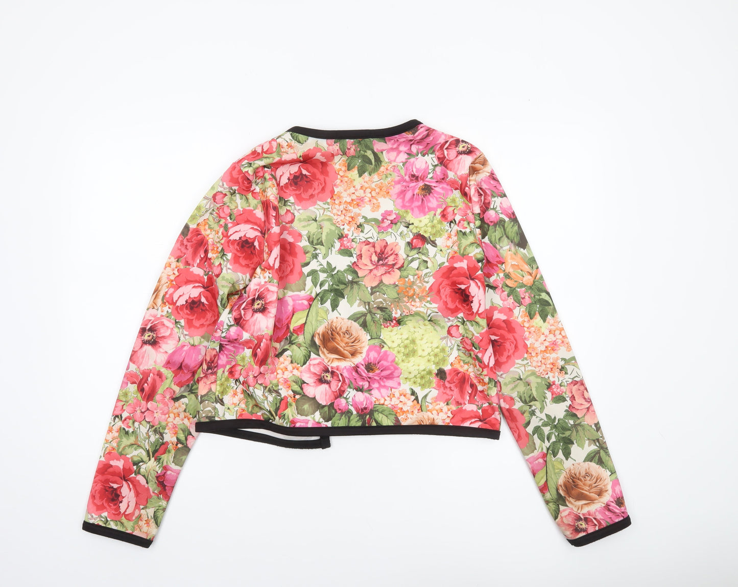 Missguided Women Multicoloured Floral Cropped Jacket Size 14