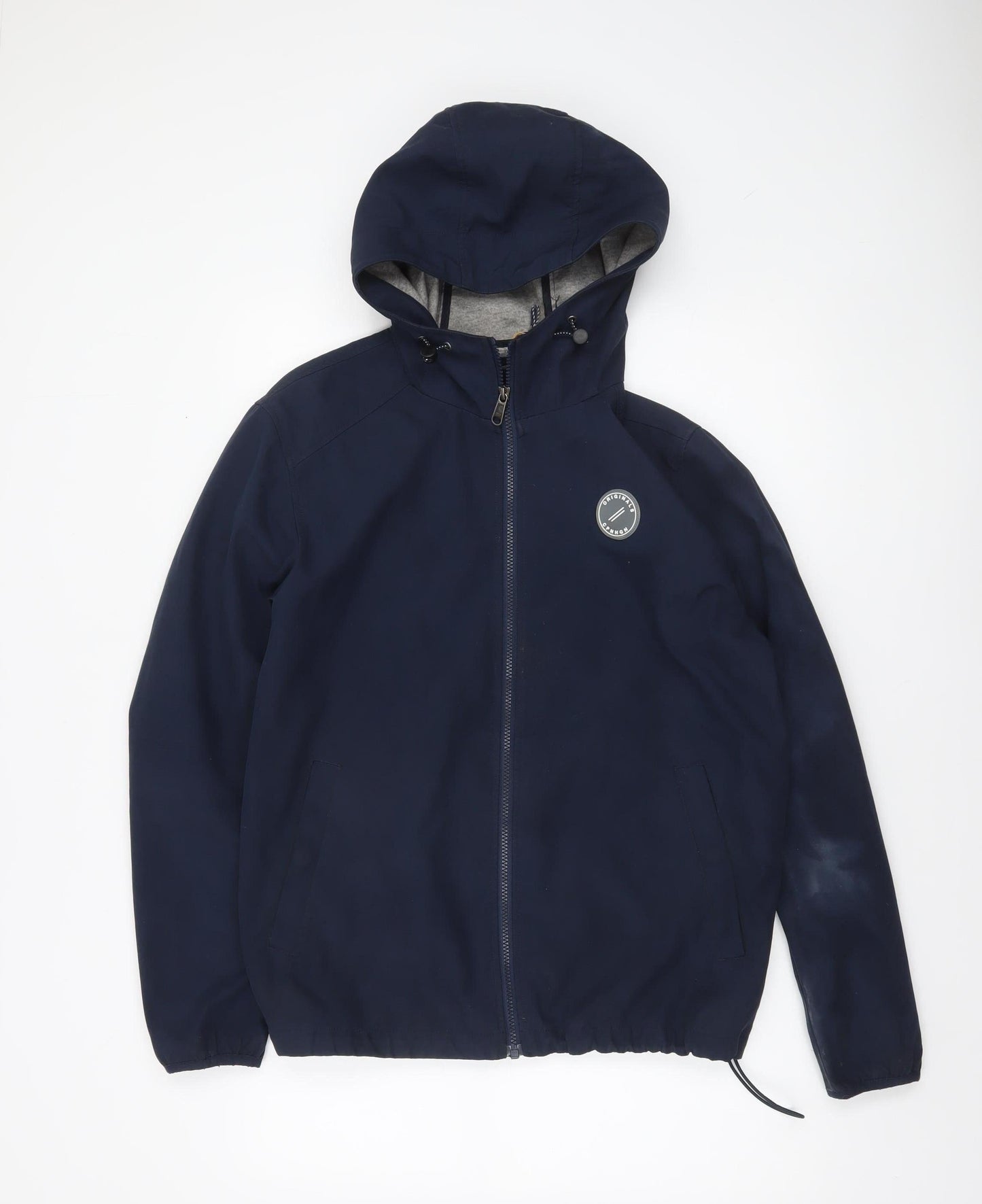 Mens UK Size L JACK & JONES Blue Windbreaker Coat