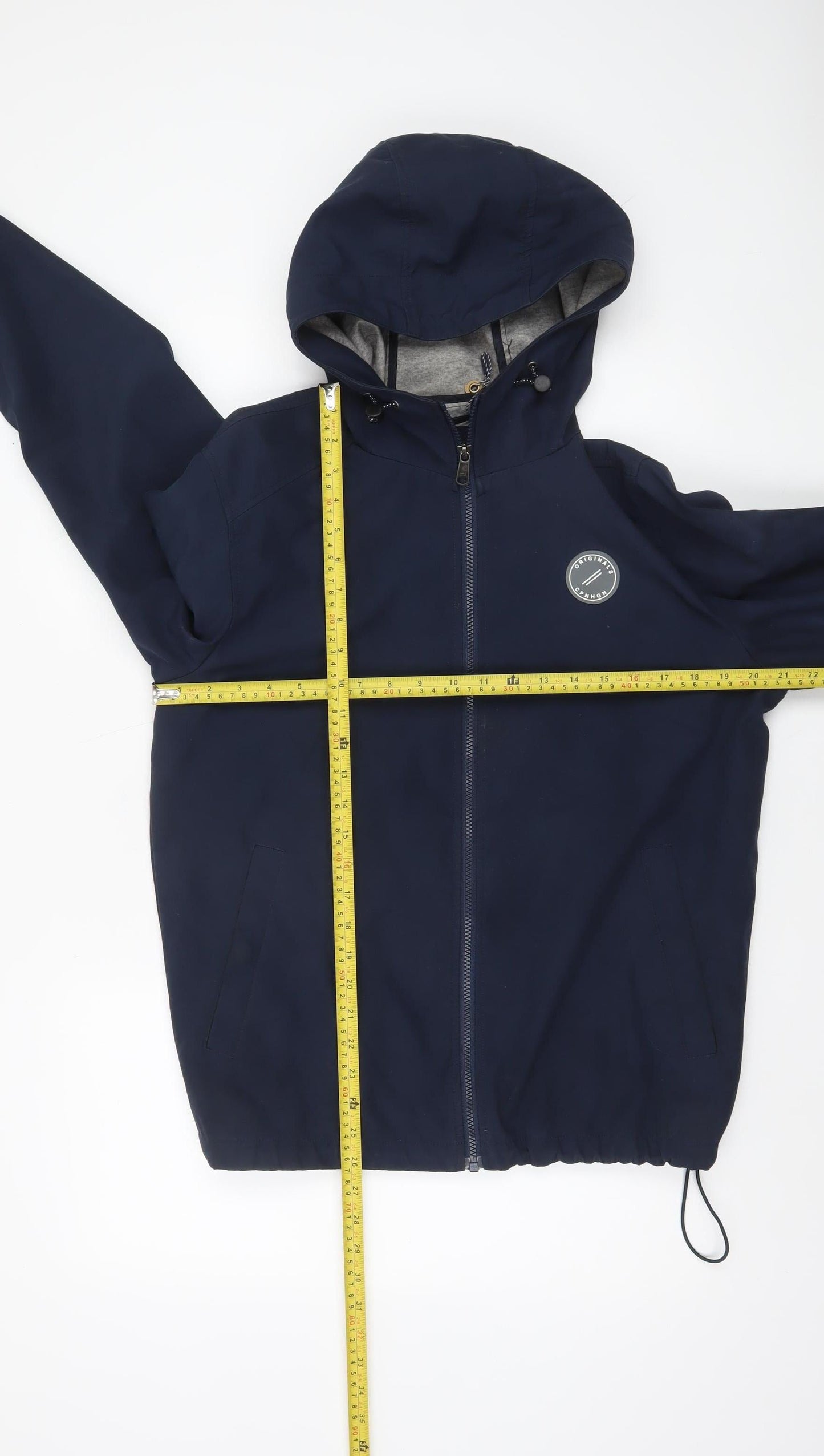 Mens UK Size L JACK & JONES Blue Windbreaker Coat