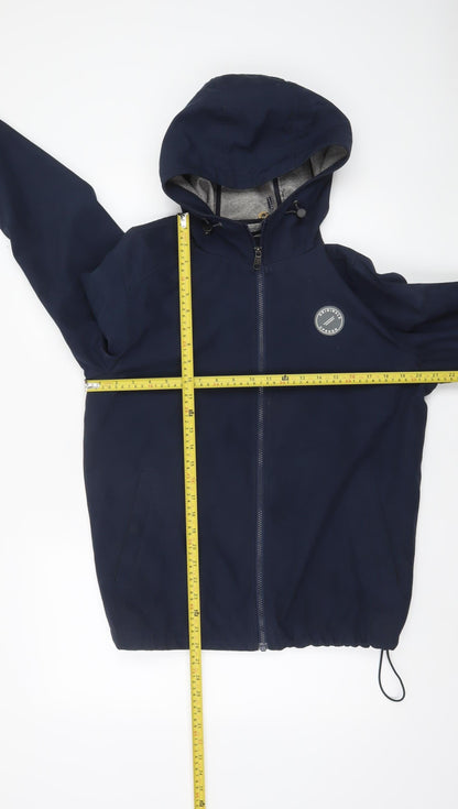 Mens UK Size L JACK & JONES Blue Windbreaker Coat