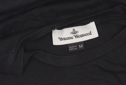 Vivienne Westwood Men's Black Cotton Logo T-Shirt Size M
