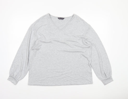 Womens UK Size 14 Marks and Spencer Grey Pullover Jumper