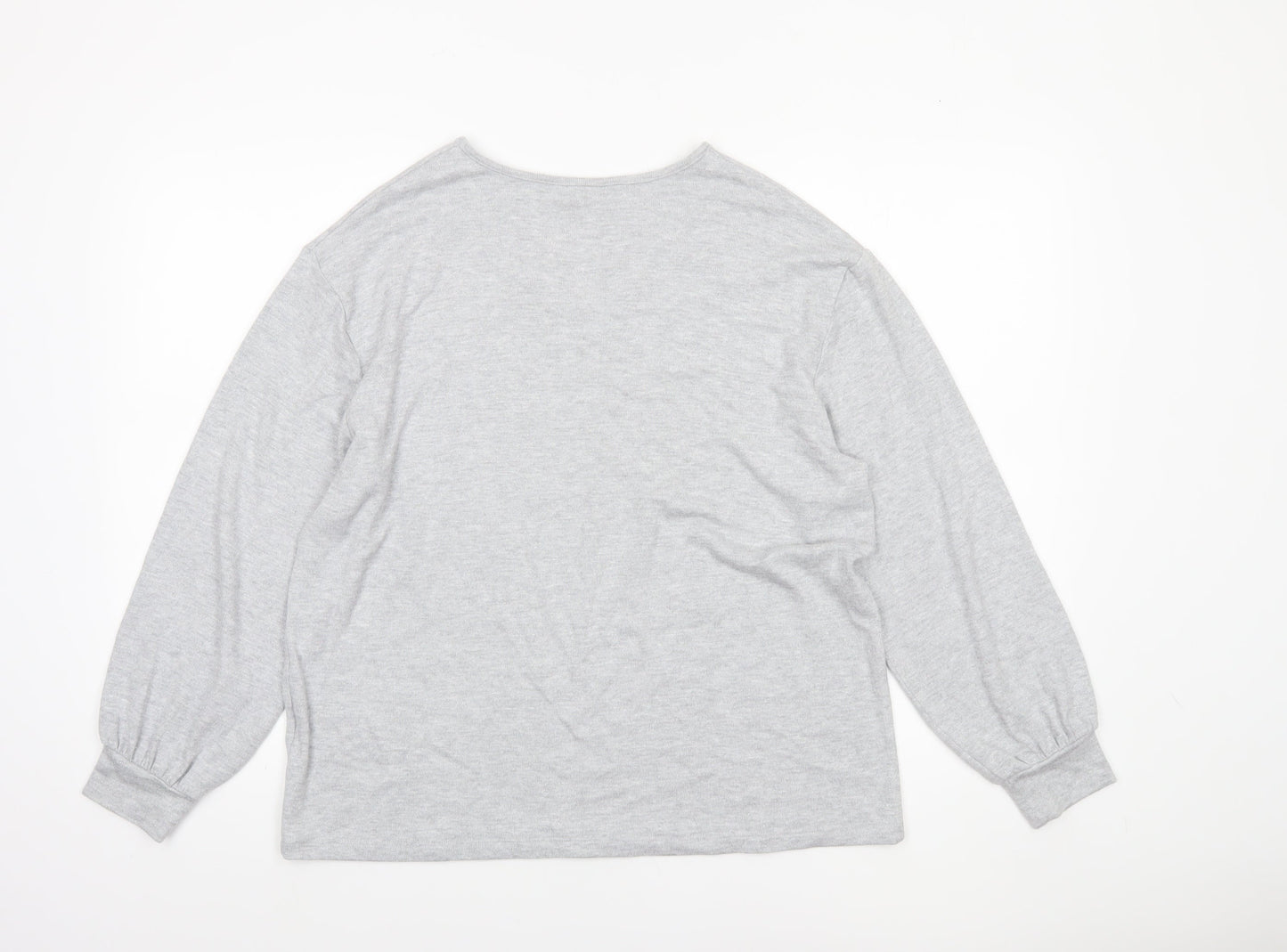 Womens UK Size 14 Marks and Spencer Grey Pullover Jumper