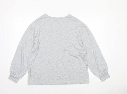 Womens UK Size 14 Marks and Spencer Grey Pullover Jumper
