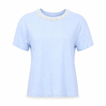 Womens UK Size 12 Savida Blue Basic T-Shirt