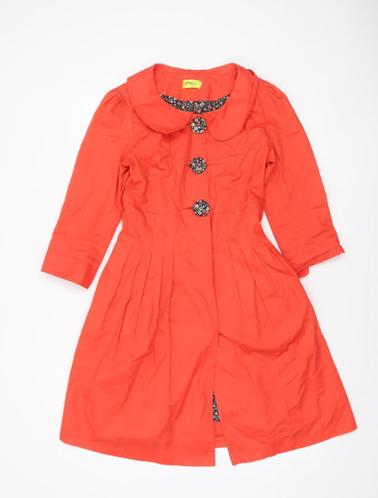 Womens UK Size M JimC London Red Trench Coat
