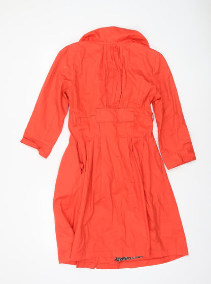Womens UK Size M JimC London Red Trench Coat