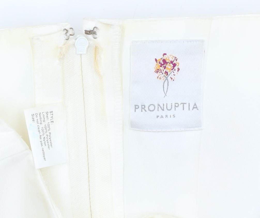 Womens UK Size 10 Pronuptia Paris Ivory Camisole Blouse