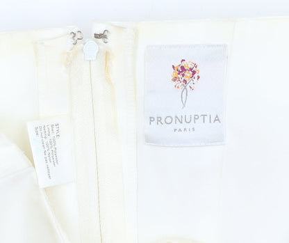 Womens UK Size 10 Pronuptia Paris Ivory Camisole Blouse