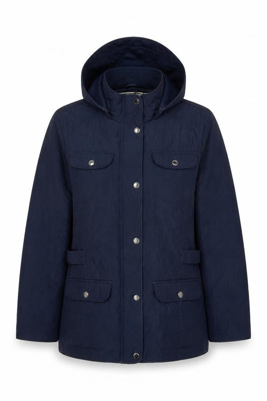 Womens UK Size XL Four Seasons London Blue Quilted Coat