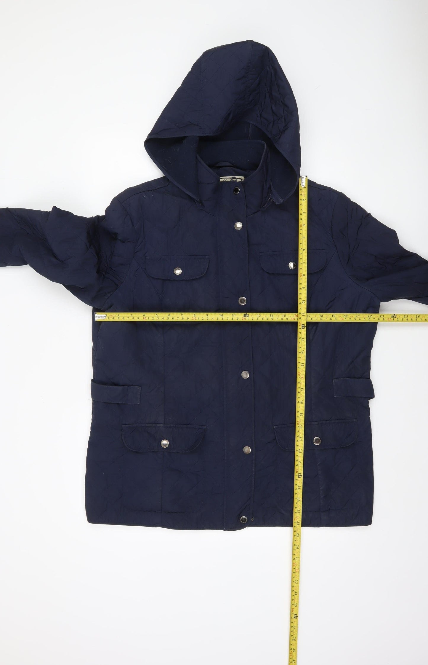 Womens UK Size XL Four Seasons London Blue Quilted Coat