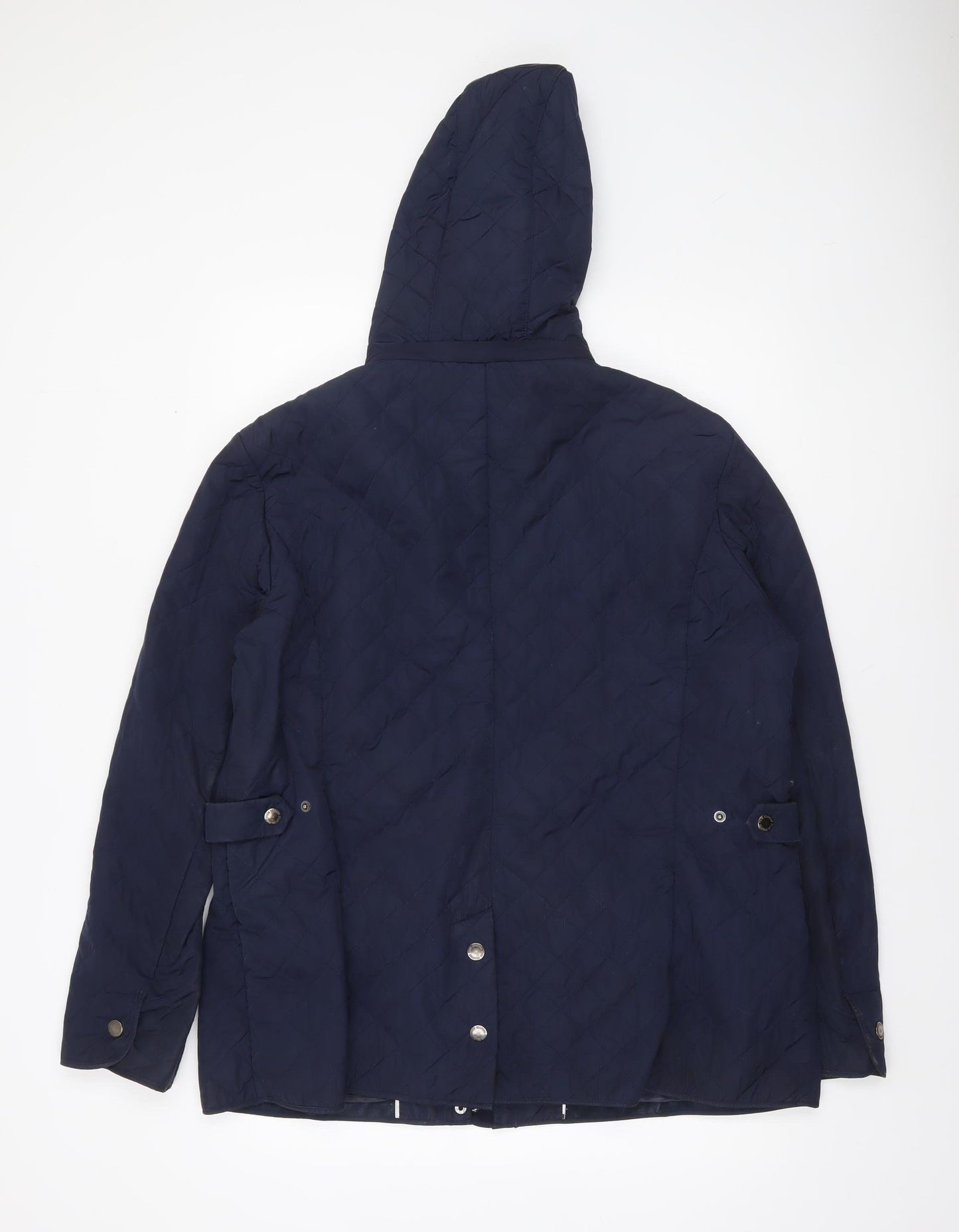 Womens UK Size XL Four Seasons London Blue Quilted Coat