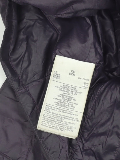 Womens UK Size XS Gap Purple Puffer Jacket