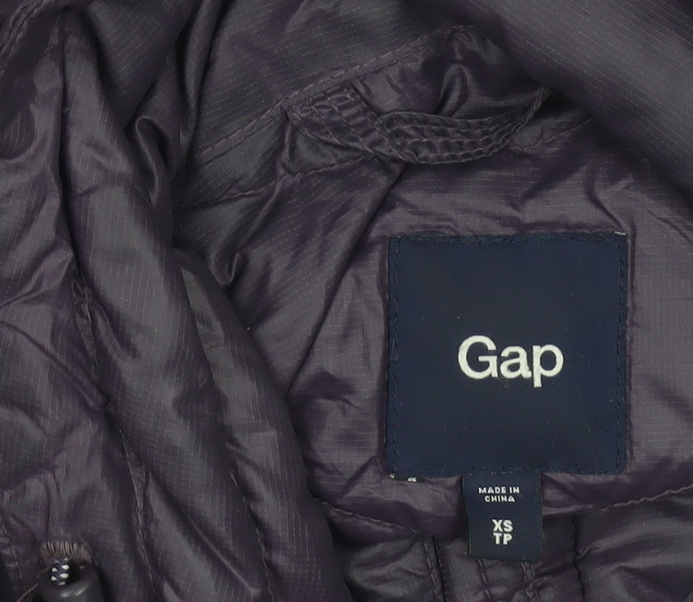 Womens UK Size XS Gap Purple Puffer Jacket