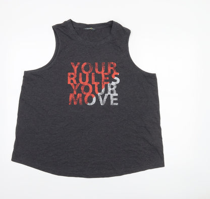 Womens UK Size 20 Marks and Spencer Grey Basic Tank