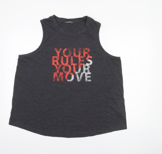 Womens UK Size 20 Marks and Spencer Grey Basic Tank