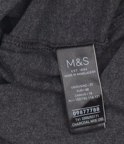 Womens UK Size 20 Marks and Spencer Grey Basic Tank