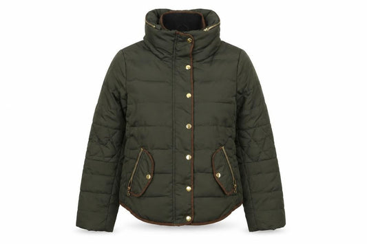 Womens UK Size L VERO MODA Green Puffer Jacket