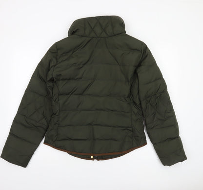 Womens UK Size L VERO MODA Green Puffer Jacket