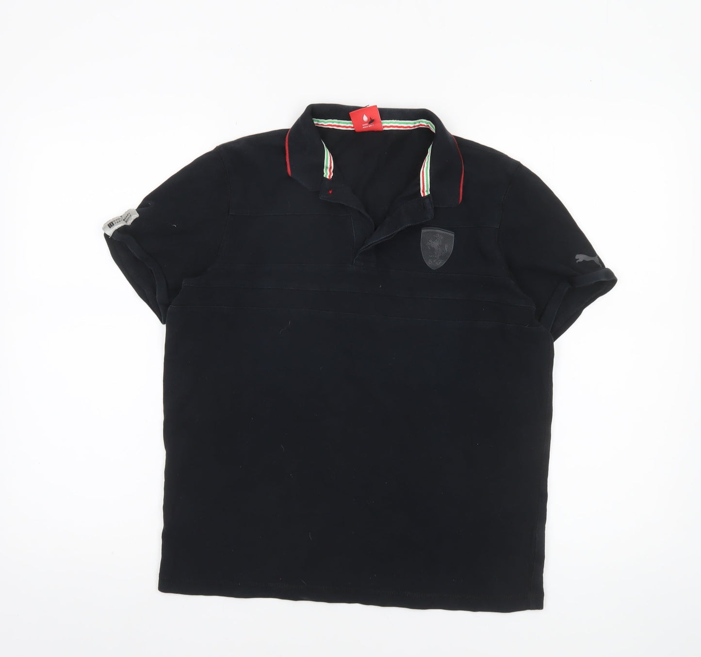 Womens UK Size L PUMA Black Basic Polo