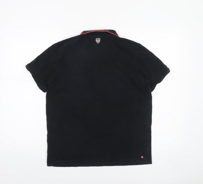 Womens UK Size L PUMA Black Basic Polo