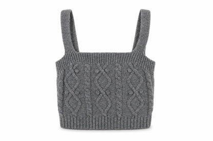 Womens UK Size S River Island Grey Cropped Tank