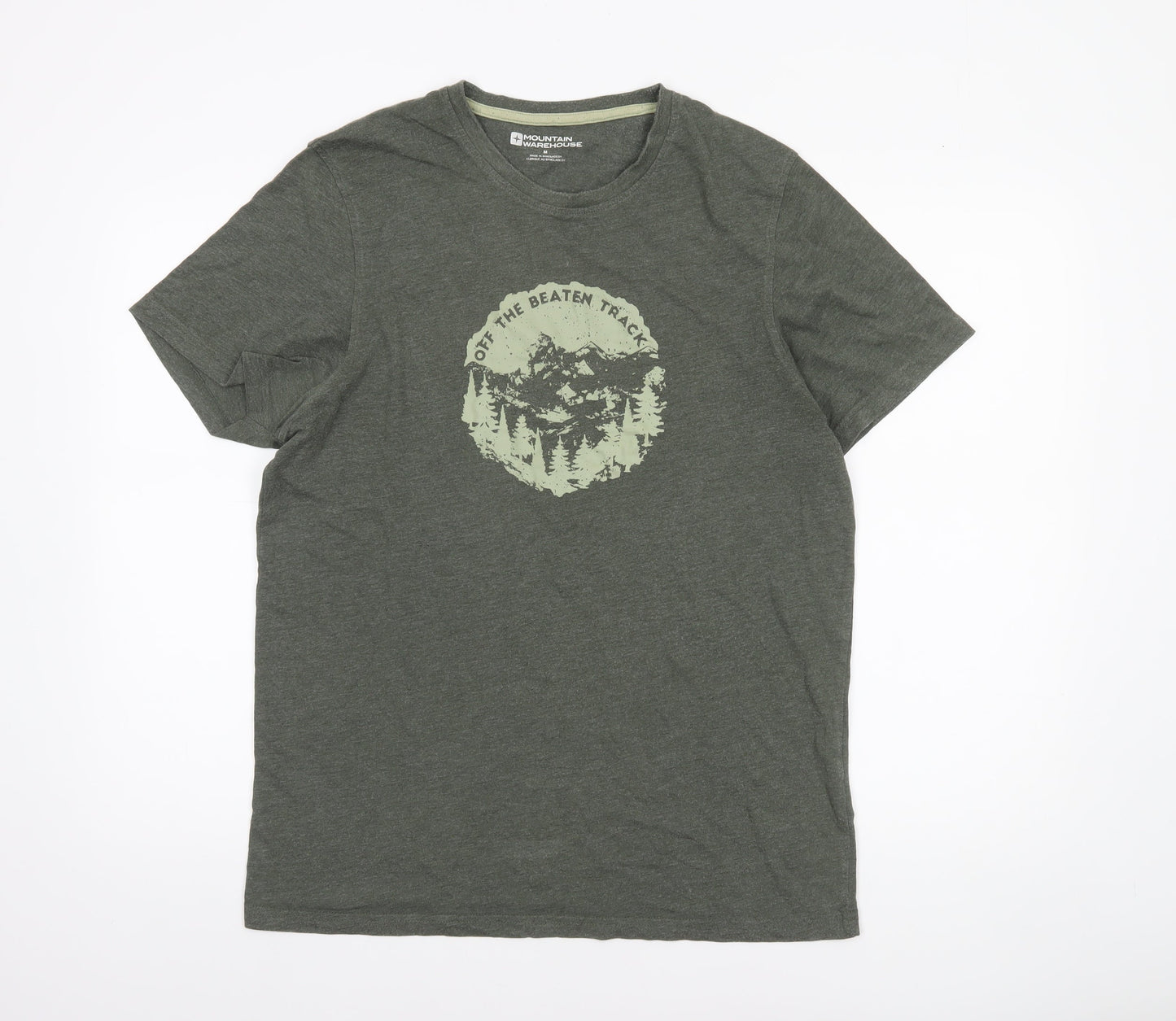 Mens UK Size M Mountain Warehouse Green  T-Shirt